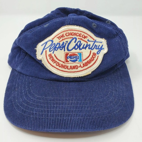 Pepsi Country Snap Back Corduroy Hat Newfoundland - Picture 1 of 4